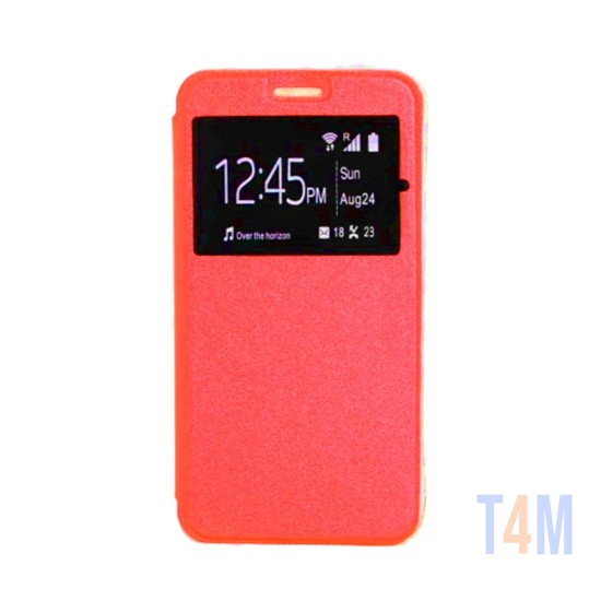 Funda Flip Candy para Huawei P8 Lite Rojo